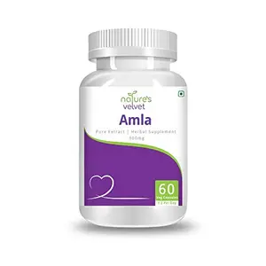 Natures Velvet Pure Extract Amla 500mg - 60 Capsules Pack of 1