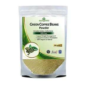 Nutriherbs Green Coffee Beans Powder 200gm Natural Appetite Suppressant For Weight Management & Support Metabolism