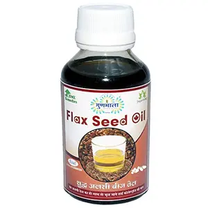 Flax Seed Oil Pure For Hair & Skin Alsi Seeds Weight Loss Growth Ayurvedic Massage-500 Ml. Pack Of 1