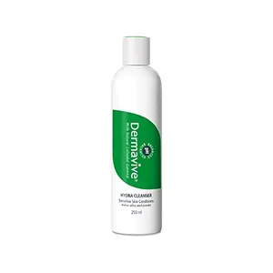 Dermavive Hydra Cleanser - Non-Irritating Facial and Skin Cleanser | pH Balanced Softens and Hydrates Sensitive Skin 250ml