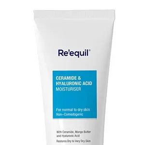 RE' EQUIL Ceramide & Hyaluronic Acid Moisturiser Cream For Hydration Inflammation (Normal To Dry Skin) 100 g