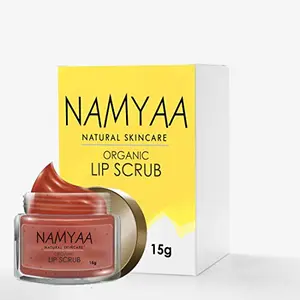 Namyaa Organic Lip Scrub for Smooth Soft & Tempting Lips with Coconut Glycerin and Other Natural Ingredients