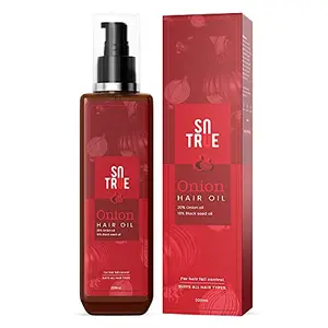 Sotrue Onion Hair Oil for Hair Growth with Black Seed Oil 200ml | Hair Fall Control | No Synthetic Color or Fragrance | Zero Toxin