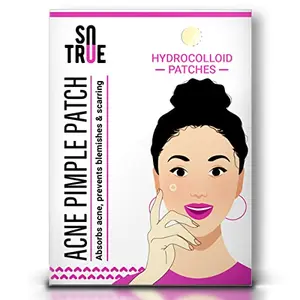 Sotrue Acne Pimple Patches For Face | For Active Surface Acne | Hydrocolloid Waterproof Patches | Absorbs Pimple Overnight Reduces Excess Oil | Suits All Skin Types | 36 Patches