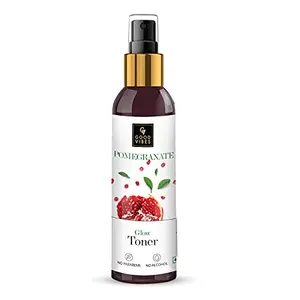 Good Vibes Pomegranate Glow Toner 120 ml Anti Ageing Hydrating Light Weight Moisturizing Face Spray Toner for All Skin Types Natural No Alcohol Parabens & Sulphates No Animal Testing
