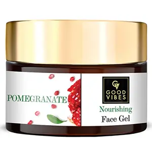 Good Vibes Pomegranate Gel - 50 g - Skin Firming and Anti-Ageing Formula - Dandruff and Hairfall Treatment - Promotes Hair Growth - Cruelty Free