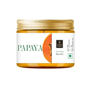 Good Vibes Papaya Face Gel 300 g Skin Nourishing Moisturizing Light Weight Formula Helps Reduce Wrinkles & Acne Breakouts for All Skin Types Natural No Parabens & Sulphates No Animal Testing
