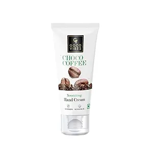 Good Vibes Choco Coffee Nourishing Hand Cream 50 g Deep Moisturization Skin Softening Lightweight Non Greasy Quick Absorbing Formula For All Skin Types No Parabens & Sulphates
