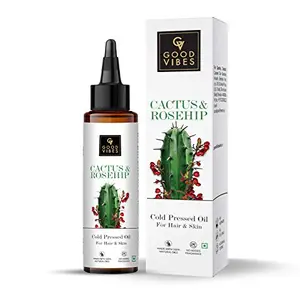 Good Vibes Cactus And Rosehip Cold Pressed Oil For Hair & Skin (100ml)