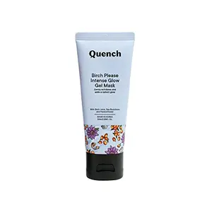 Quench Botanics Birch Please Intense Glow Gel Mask Licorice Cherry Blossom Grapefruit Free Pouch|Skin-Rejuvenating Formulas| Made In Korea | 50ml (Free Pouch)