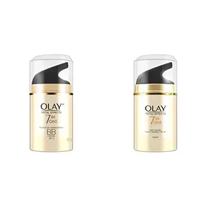 Olay Day Cream Total Effects 7 in 1 BB Cream SPF 15 50g And Olay Night Cream Total Effects 7 in 1 Anti-Ageing Moisturiser 50g