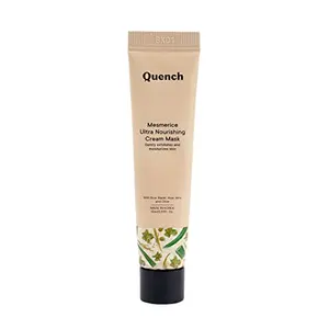 Quench Botanics Mesmerice Gentle Exfoliation Cream Face Wash | Made In Korea Aloe Vera Rice Deep Clenases and unclogs pores I Clear skin Soft and Nourish Skin Brightening I With Rice Aloe vera and Vitamin E Travel Size