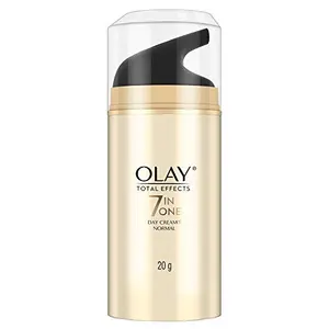 Olay Total Effects Day Cream |with Vitamin C B5 Niacinamide Green Tea |Fights 7 signs of ageing for glowing hydrated and younger looking skin |Suitable for Normal Dry Oily & Combination skin |20 gm