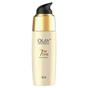Olay Total Effects Serum |with Vitamin C B5 Niacinamide Green Tea |Fights 7 signs of ageing for glowing hydrated and younger looking skin |Suitable for Normal Dry Oily & Combination skin |50 gm