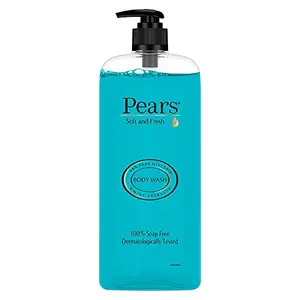 Pears Soft & Fresh Shower Gel SuperSaver XL Pump Bottle with 98% Pure Glycerine 100% Soap Free and No Parabens 750 ml