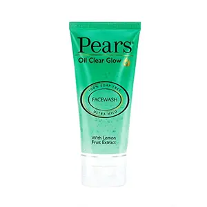 Pears Oil Clear Gentle Ultra Mild Daily Cleansing Facewash For Oil Free Matte Look Ph Balanced 100% Soap Free Pure Lemon Flower Extract 60g