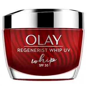 Olay Regenerist SPF Whip Cream |with Active Rush Technology Hyaluronic Acid Niacinamide Pentapeptides SPF |Light as air matte finish firm and plump skin with UV protection Suitable for Normal Dry Oily & Combination skin |50 ml