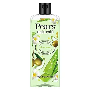 Pears Naturale Detoxifying Aloevera Bodywash With Olive Oil & Aloe Vera Paraben Free Soap Free Eco Friendly Dermatologically Tested 250 ml