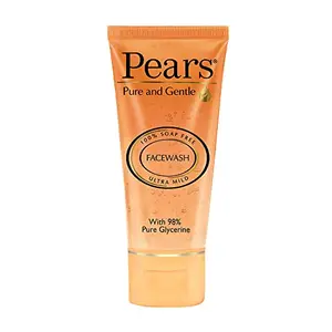 Pears Pure and Gentle Daily Cleansing Facewash Mild Cleanser With Glycerine Balances Ph 100% Soap Free 60 g