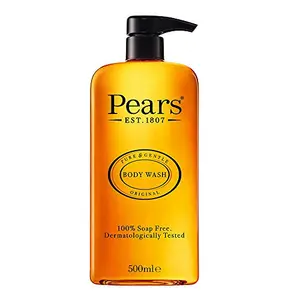 Pears Pure & Gentle Shower Gel Body Wash with Glycerine and Natural Oils 100% Soap-Free and Dermatologically Tested Imported 500 ml
