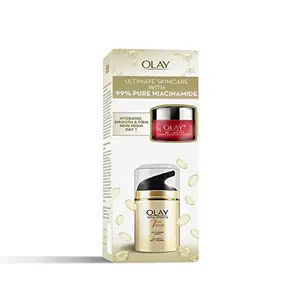 Olay TE Day Cream 50g + Olay Regenerist Micro-sculpting Cream Mini 10g  Ultimate Skincare kit