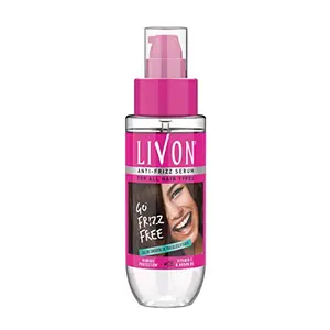 Livon Hair Serum for Women & Men| All Hair Types |Smooth Frizz free & Glossy Hair | With Moroccan Argan Oil & Vitamin E | 50 ml