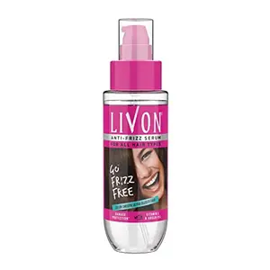 Livon Hair Serum for Women & Men| All Hair Types |Smooth Frizz free & Glossy Hair | With Moroccan Argan Oil & Vitamin E | 100 ml