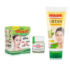 Panchvati Herbals Acne Cream 10 gm & Ubtan face pack 60 mlsubsides acne and pimple formationDeeply cleanses skin cellsMakes skin silky and smooth.