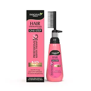 Panchvati Herbal Proffessional Keratin One-Step Hair Straightener Cream With Comb Bottle 150 ml