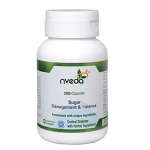 Nveda SMB Capsules for Sugar Management & Balance (60 capsules) Ayurvedic Formulation