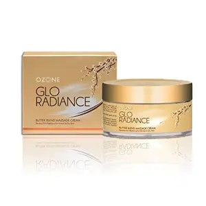 Ozone Glo Radiance Butter Blend Massage Cream for Skin Nourishment/Face Cleansing/Skin Repair/Instant Glow - 50GM
