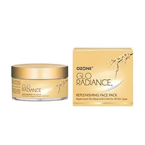Ozone Glo Radiance Replenishing Cream Face Pack - for Fairness Tanning & Glowing Skin 50 G