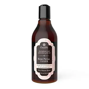 OSADHI Vegan Rose Water Toner for Face With Skin Purifying Brightening and Moisturizing Licorice for Dry and Normal Skin 300 Ml
