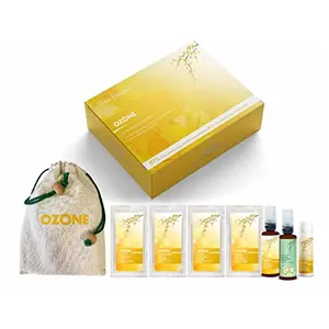 Ozone Acne Healing Facial Treatment Kit - for Oily Skin Acne Pimples Natural Glow. Enriched with 100% Natural Ingredients Like Aloe Vera Lemon Cucumber & Turmeric. (Paraben & Sulphate Free)