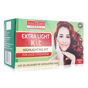 Panchvati Herbals Extra Light for Hair Kit 95g Red Color