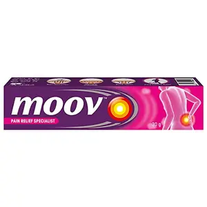 Moov Fast Pain Relief Cream - 30g | Suitable for Back Pain Muscle Pain Joint Pain Knee Pain | 100% Ayurvedic Formula | Suitable for Sports & Gym related injuries