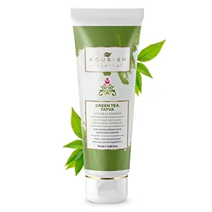 Nourish Mantra Green Tea Tatva Face Cleanser | Removing Dirt and Toxins | Green Tea Aloe Vera and Niacinamide | For All skin type |(Pack of 1)