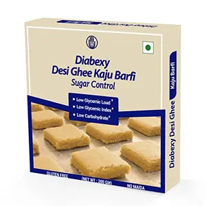 Diabexy Desi Ghee Sugar Free Kaju Barfi for Diabetics- 200g with Rakhi
