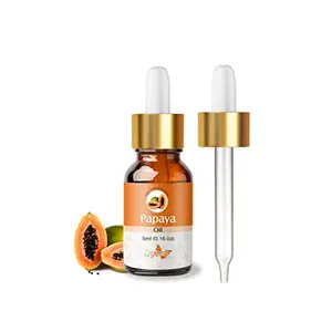 Crysalis Papaya 100% Pure & Natural Undiluted Cold-pressed Carica Papaya Carrier Oil Organic Standard with Dropper For Skin & Hair Care Nourishes Skin & Removes Dark Spots Promotes Healthy Hair-5ml