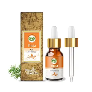 Crysalis Thuja (Thuja Occidentalis L.) Oil |100% Pure & Natural Undiluted Essential Oil Organic Standard Thuja Oil Improves Body Ache Improve Skin Breakouts Soothes Dry Skin- 15ml