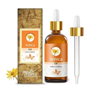 Crysalis Arnica (Arnica Montana) Oil|100% Pure & Natural Undiluted Essential Oil Organic Standard For Skin & Hair Care|Therapeutic Grade Oil For External Use Adds Shine To Hair - 100Ml With Dropper