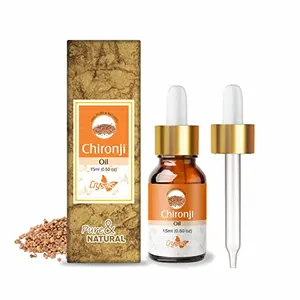 Crysalis Chironji (Buchanania Lanzan) Oil|100% Pure & Natural Undiluted Carrier Oil Organic Standard For Skin & Haircare|Clear Nasal Congestion Hair Care Soothe Skin Reduces Aging Sign 15ml