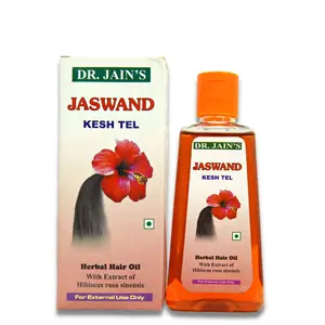 DR. JAIN'S Jaswand Kesh Tel Herbal Hair Oil To Add More Volume Shine & Luster To Hair 200ml
