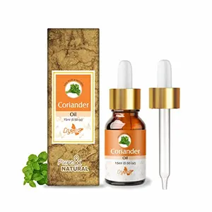 Crysalis Coriander (Coriandrum Sativum) Oil|100% Pure & Natural Undiluted Essential Oil Organic Standard For Skin & Haircare|Therapeutic Grade Oil Healthy Skin & Hair- 15ML With Dropper