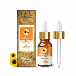 Crysalis Sunflower (Helianthus) Oil |100% Pure & Natural Undiluted Essential Oil Organic Standard / Cold Pressed Carrier OilNon- Comedogenic & Non-Irritant For Dry Normal Oily Skin-15Ml With Dropper