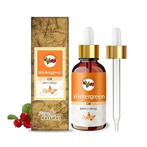 Crysalis Wintergreen (Gaultheria Procumbens) Oil |100% Pure & Natural Undiluted Essential Oil Organic Standard|For Undiluted Therapeutic Grade |Aromatherapy Oil| For all Skin Types- 50ml with dropper