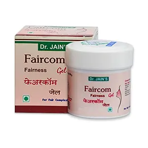 DR. JAIN'S Faircom Gel | Natural Fairness | For Face & Neck | Smooth & Youthful Glow | Treats Dark Spots | 100grams (Pack of 1)