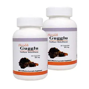 Shivalik Herbals Gugglu- Commiphora Mukul - 120 Capsules