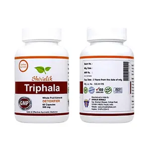 Shivalik Herbals Triphala Capsules - 60 Capsules