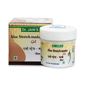 DR. JAIN'S Aloe Stretch Marks Gel | Removes Pregnancy Marks | Provides Nourishment | Treats Scars | For Men & Women | 100 grams (Pack of 1)